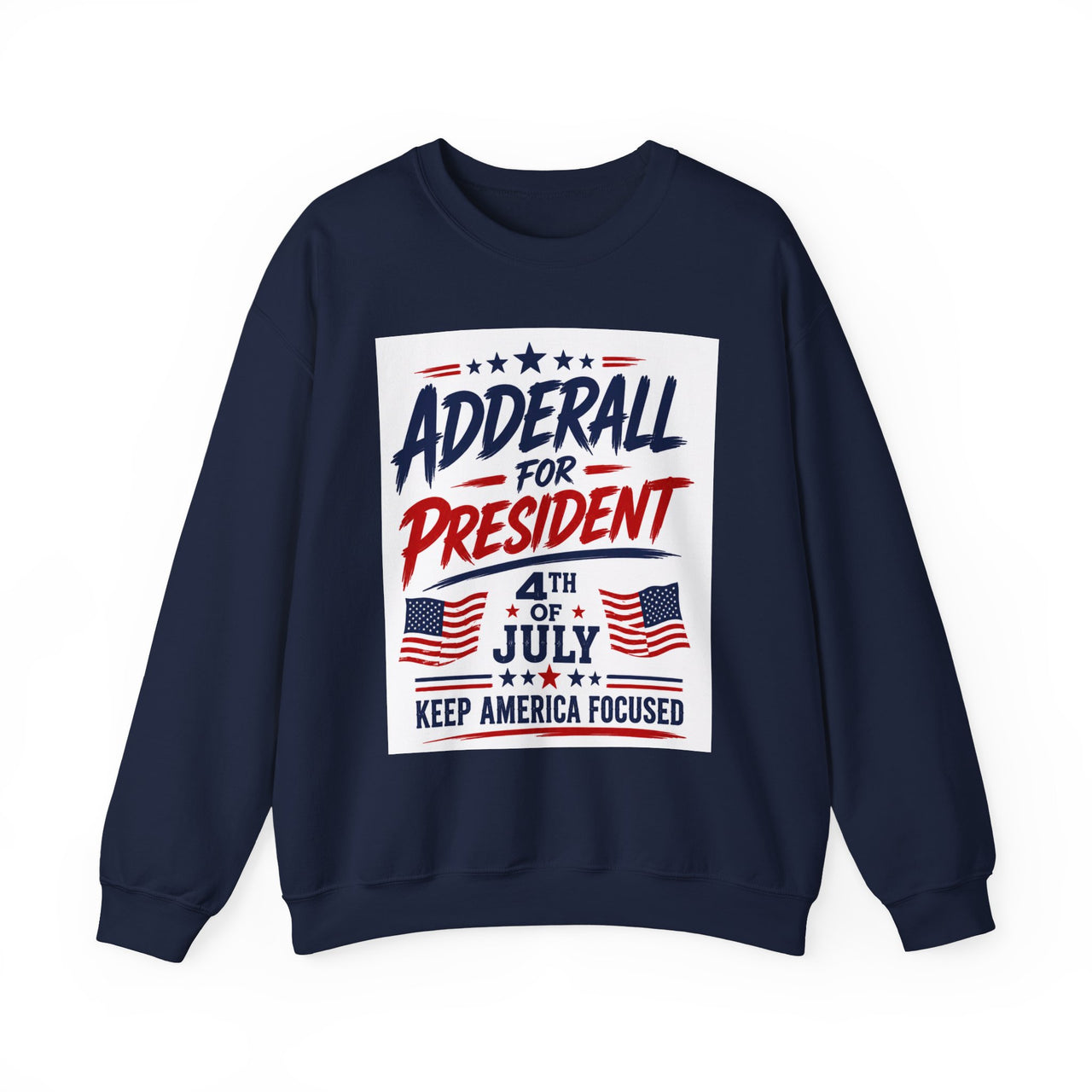 “Keep America Focused” - 4th of July Crewneck Sweatshirt — Patriotic Pullover