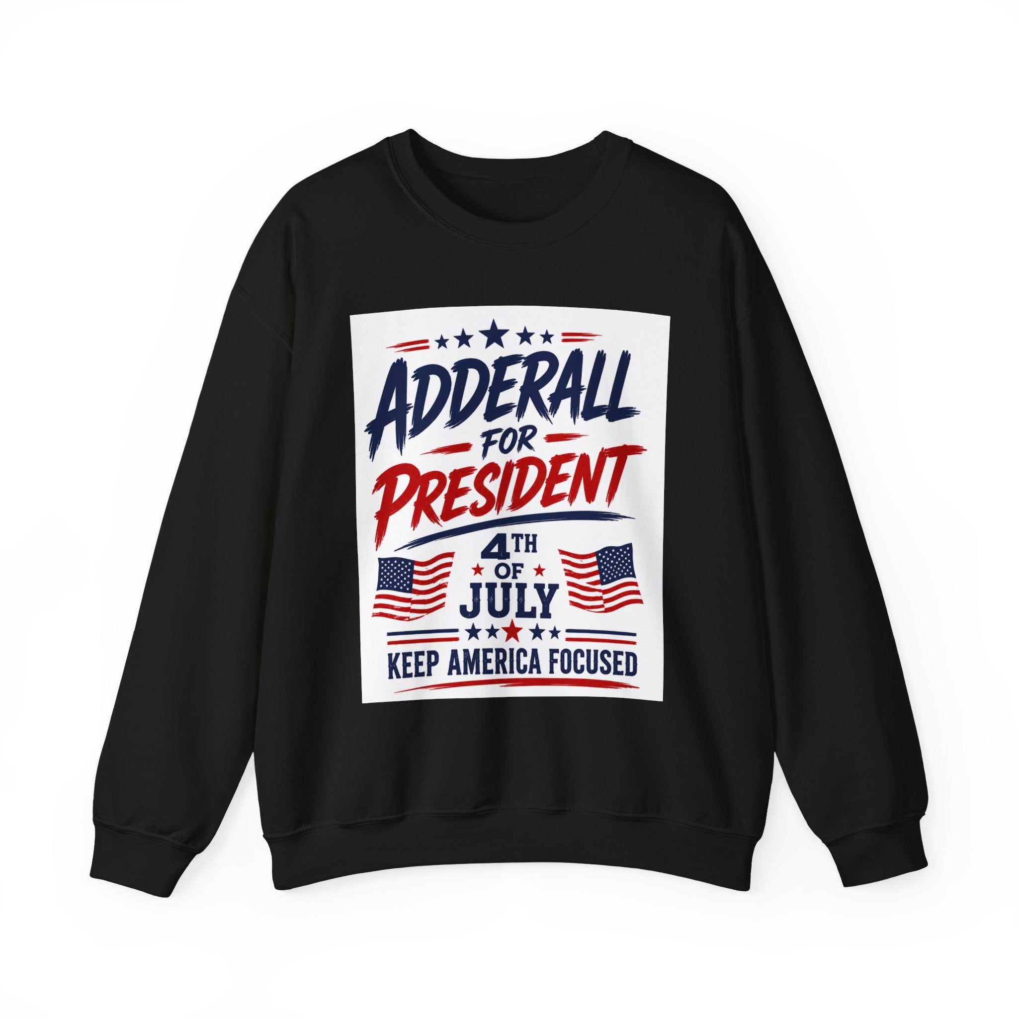 “Keep America Focused” - 4th of July Crewneck Sweatshirt — Patriotic Pullover