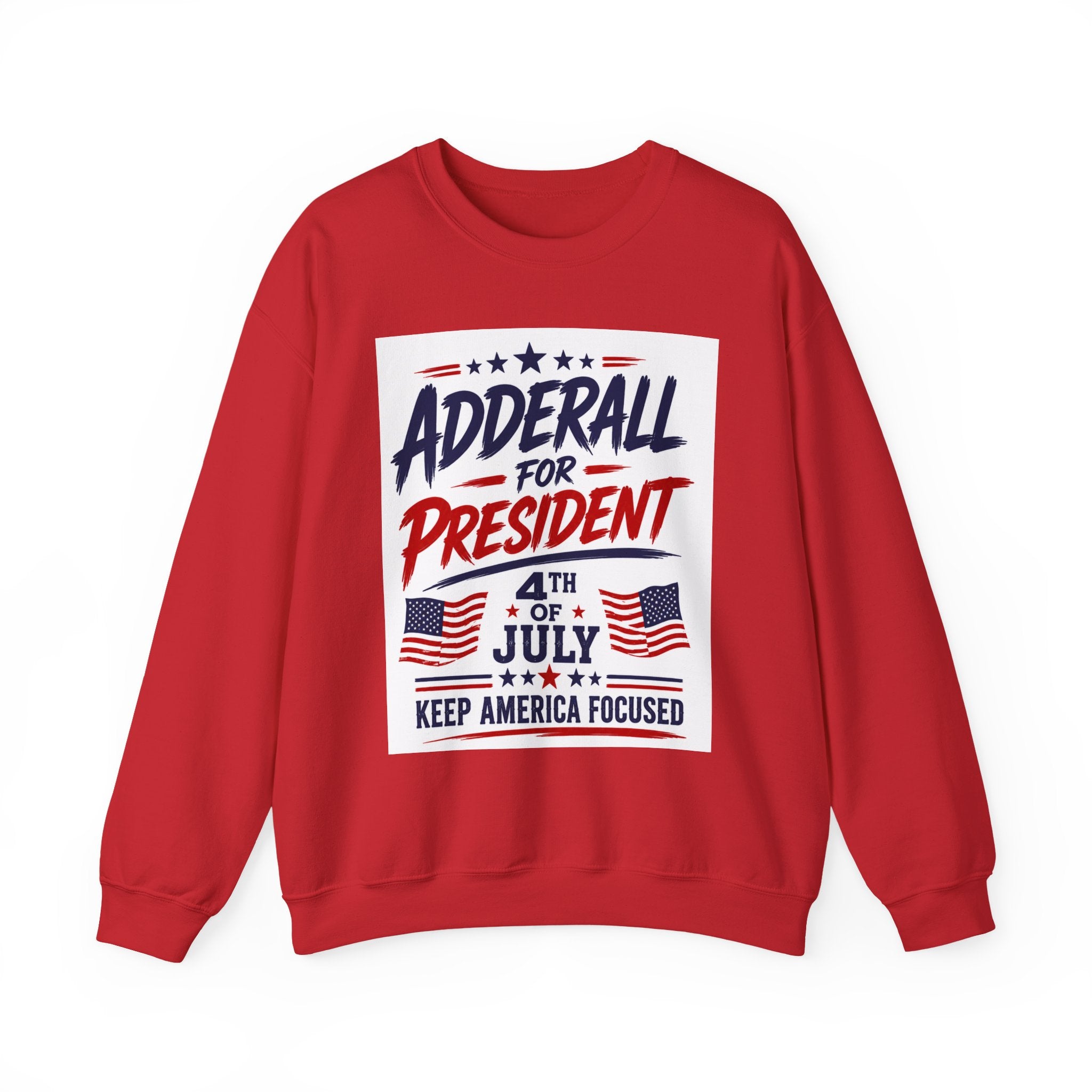 “Keep America Focused” - 4th of July Crewneck Sweatshirt — Patriotic Pullover