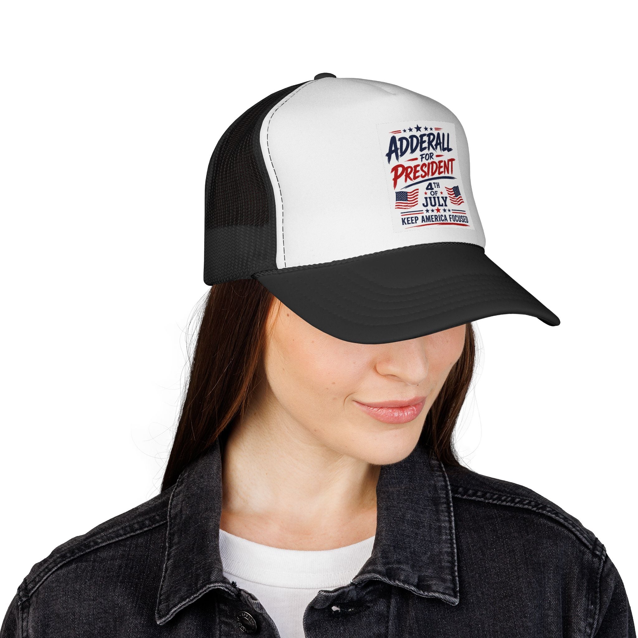 “Keep America Focused” - Funny Patriotic Trucker Hat - 4th of July