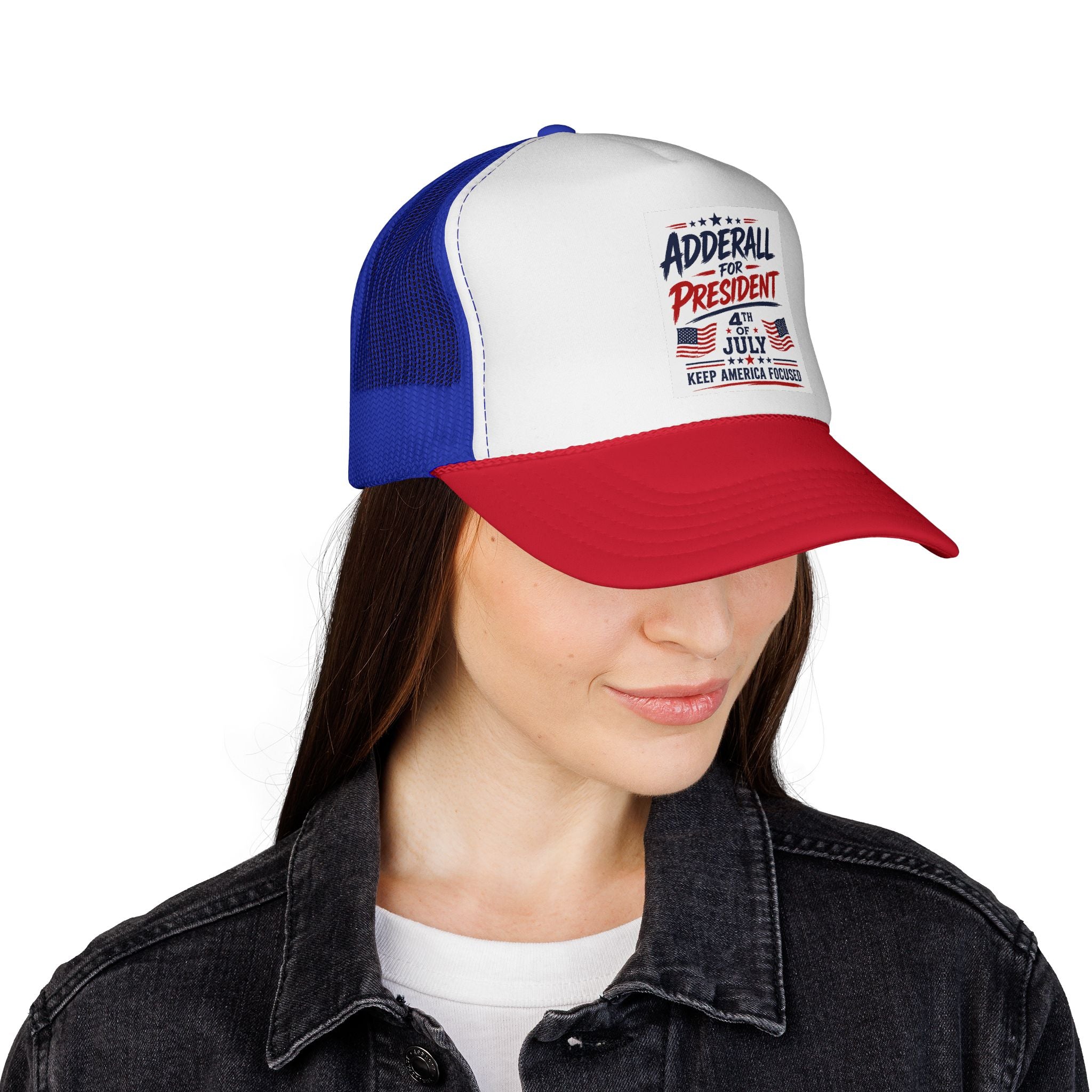 “Keep America Focused” - Funny Patriotic Trucker Hat - 4th of July